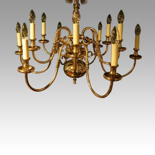 fig 2. Dutch brass chandelier