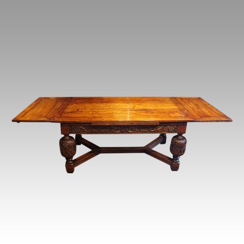 Victorian Oak Draw Leaf Dining Table