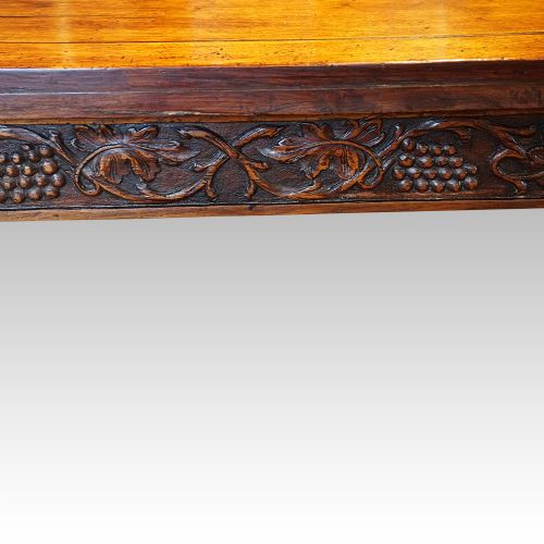 fig 7. Victorian oak draw leaf dining table