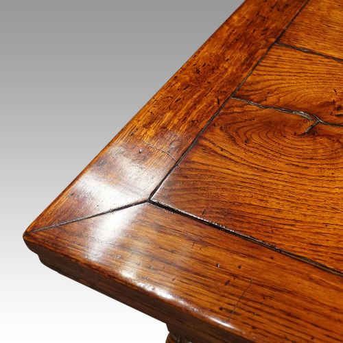 fig 9. Victorian oak draw leaf dining table