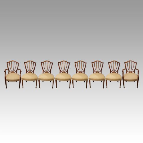 Set of 8 Shield Back Dining Chairs