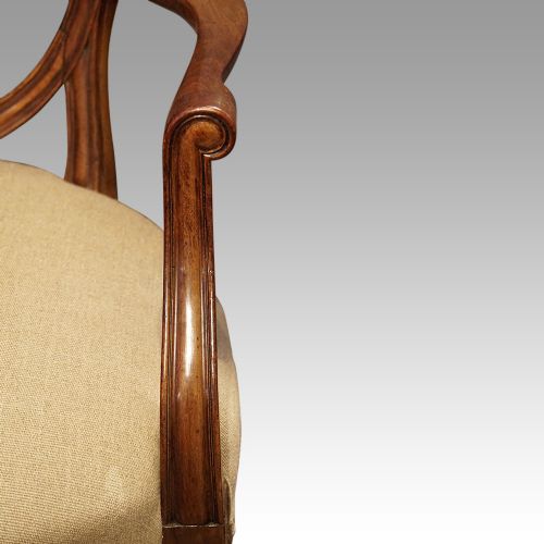 fig 2. Set of 8 shield back dining chairs
