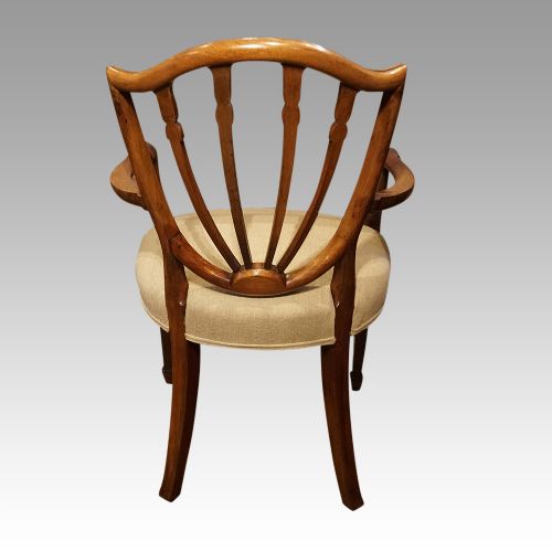 fig 3. Set of 8 shield back dining chairs