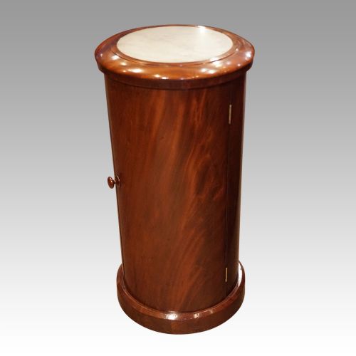 Victorian Mahogany Circular Bedside Cabinet