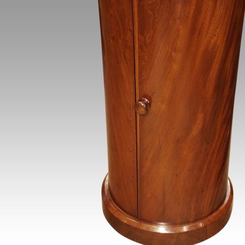 fig 1. Victorian mahogany circular bedside cabinet