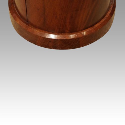 fig 5. Victorian mahogany circular bedside cabinet