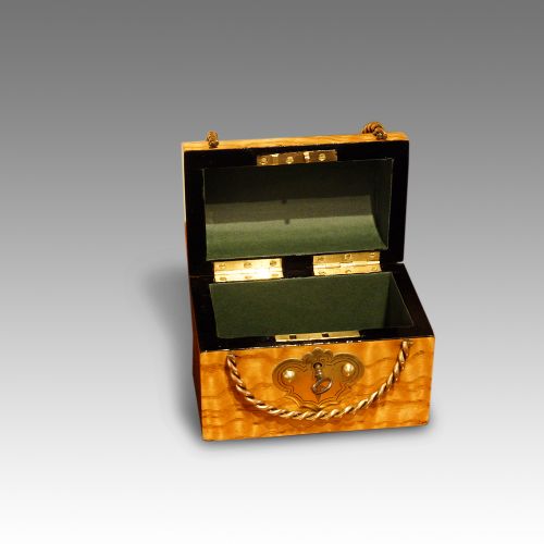 fig 1. Victorian ash dome top casket