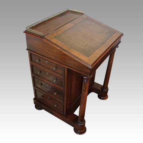 fig 6. William IV rosewood davenport desk
