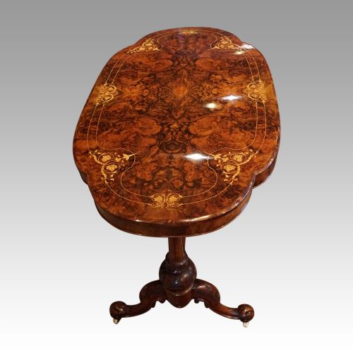 fig 2. Victorian inlaid walnut centre table