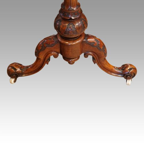 fig 3. Victorian inlaid walnut centre table