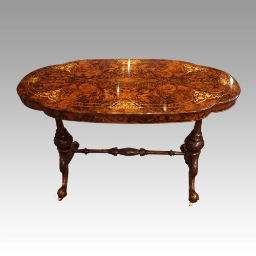 fig 5. Victorian inlaid walnut centre table