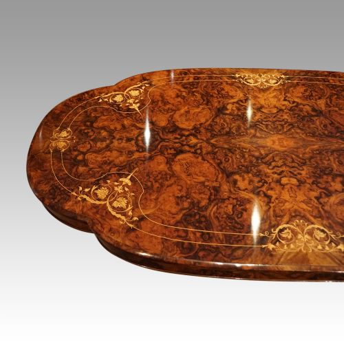 fig 6. Victorian inlaid walnut centre table