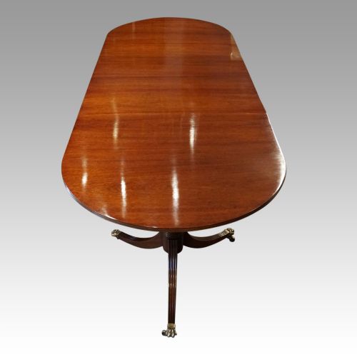 fig 3. George V Mahogany Triple Pillar Dining Table