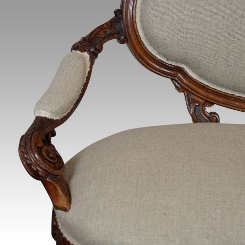 fig 4. Victorian Walnut Loveseat