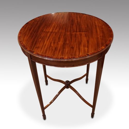 Edwardian Inlaid Mahogany Occasional Table
