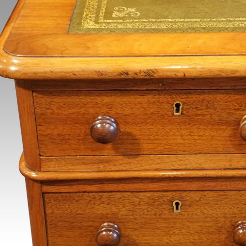 fig 2. Victorian walnut pedestal desk