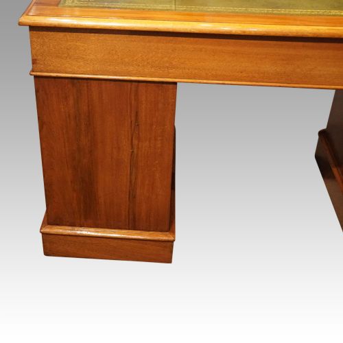 fig 3. Victorian walnut pedestal desk