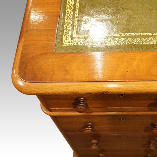 fig 4. Victorian walnut pedestal desk