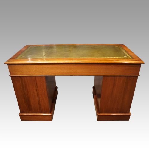 fig 11. Victorian walnut pedestal desk