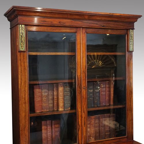 fig 1. Antique rosewood library bookcase