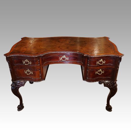 Antique Mahogany Chippendale Style Desk
