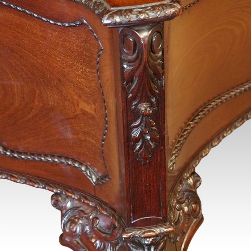 fig 3. Antique mahogany Chippendale style desk