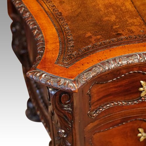 fig 5. Antique mahogany Chippendale style desk