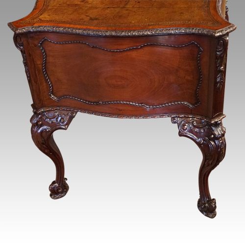 fig 6. Antique mahogany Chippendale style desk