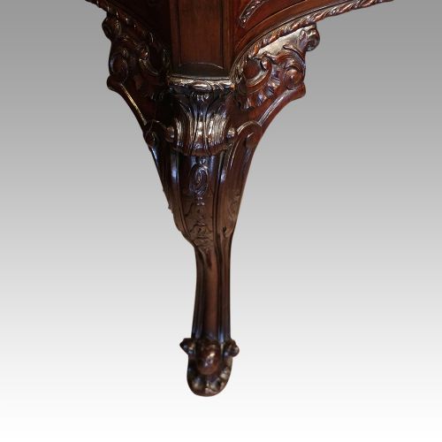 fig 7. Antique mahogany Chippendale style desk
