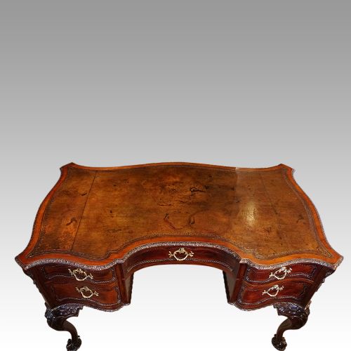 fig 10. Antique mahogany Chippendale style desk