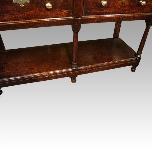 fig 1. Georgian oak pot board dresser base
