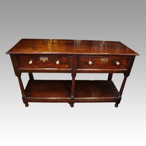 fig 3. Georgian oak pot board dresser base