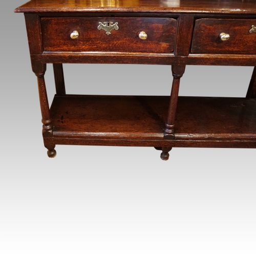 fig 5. Georgian oak pot board dresser base