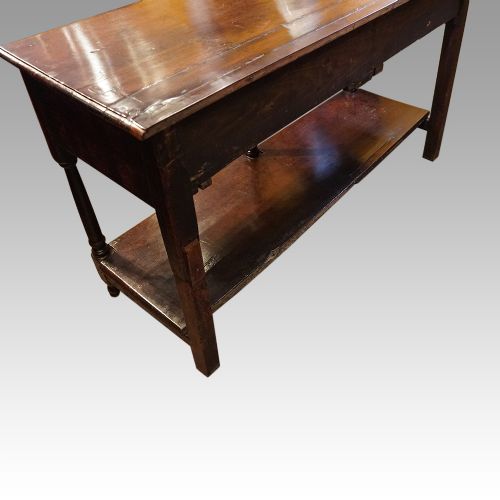 fig 6. Georgian oak pot board dresser base