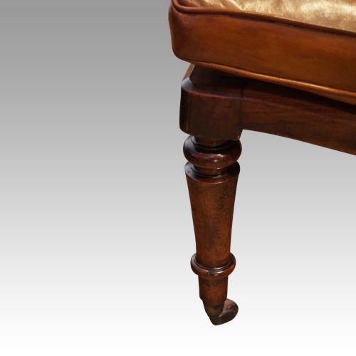 fig 3. Victorian leather tub desk chair