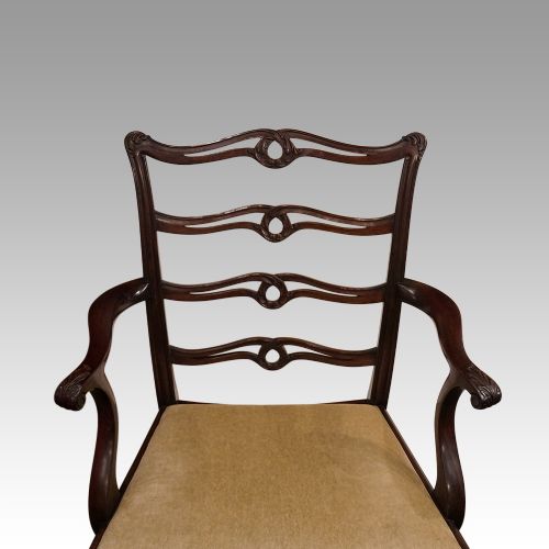 fig 2. Set of 8 Hepplewhite style ladderback chairs