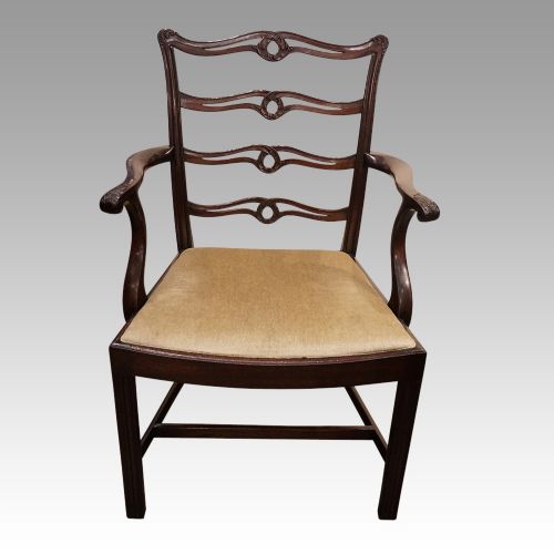 fig 3. Set of 8 Hepplewhite style ladderback chairs