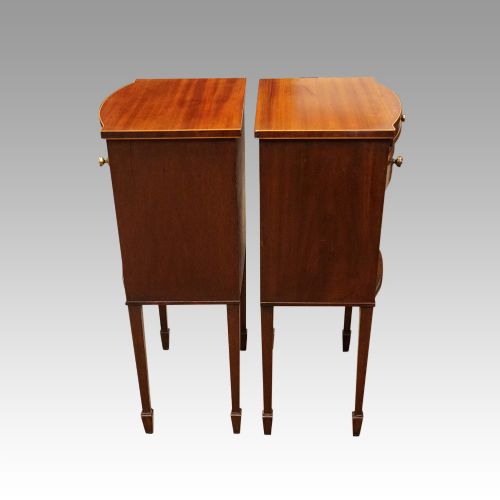 fig 2. Pair of mahogany bedside cabinets