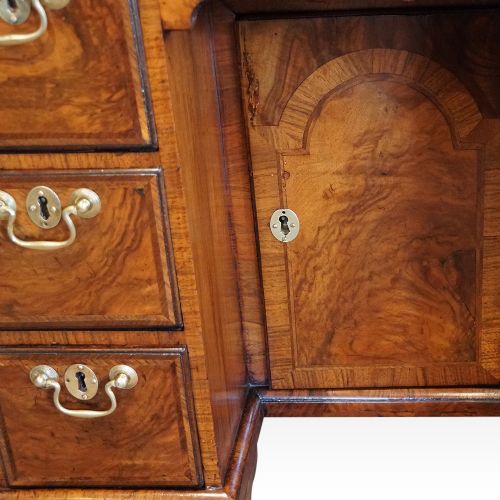fig 6. Antique walnut kneehole