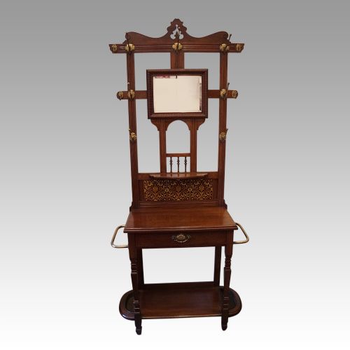 Edwardian Walnut Hallstand