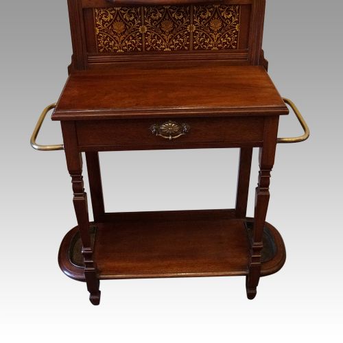 fig 1. Edwardian walnut hallstand