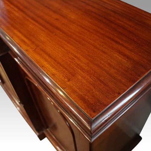 fig 3. Victorian mahogany breakfront side cabinet