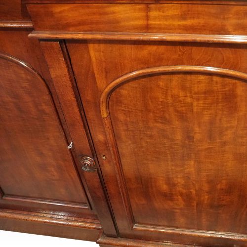 fig 6. Victorian mahogany breakfront side cabinet