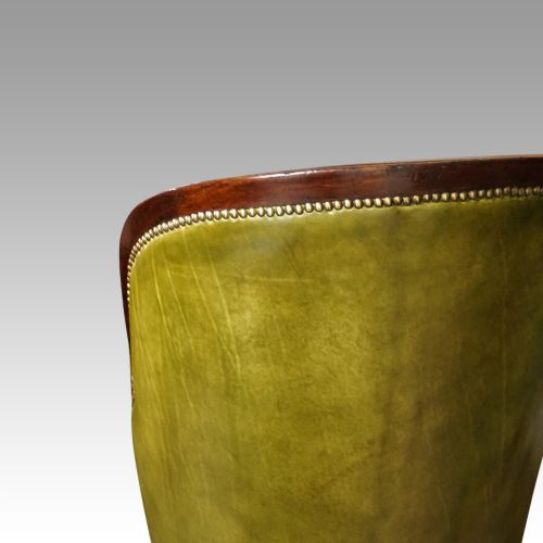 fig 8. Victorian button back leather easy chair
