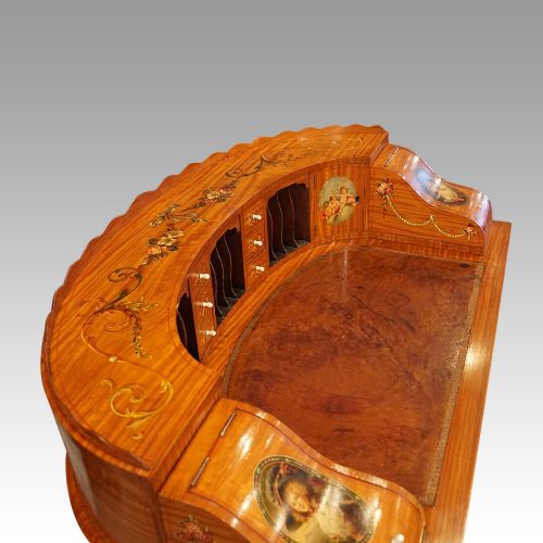 fig 4. Edwardian satinwood painted Carlton House desk
