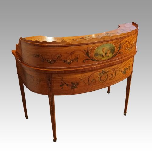 fig 6. Edwardian satinwood painted Carlton House desk