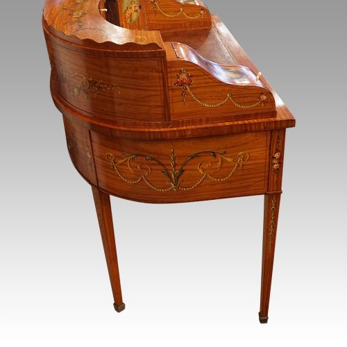 fig 8. Edwardian satinwood painted Carlton House desk