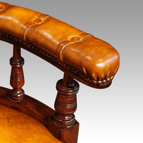 fig 1. Late Victorian revolving desk chair