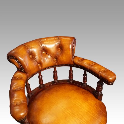 fig 2. Late Victorian revolving desk chair