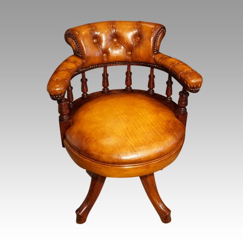 fig 4. Late Victorian revolving desk chair